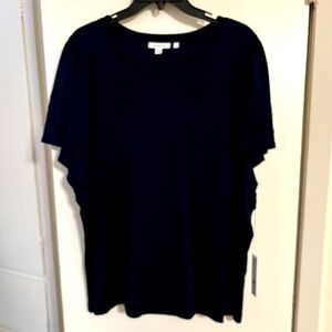 Chico’s flutter sleeve tee in size 3 (XL)
